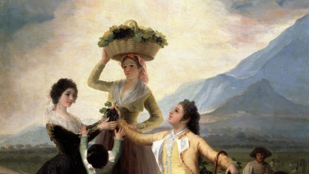 “The Grape Harvest”, painting by Goya