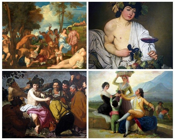Las pinturas y el vino