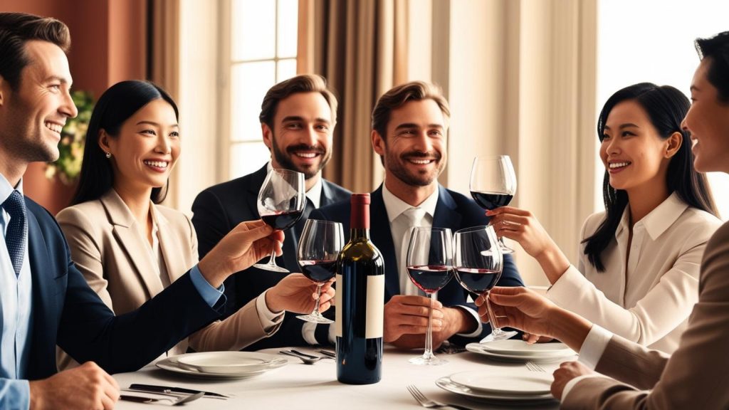 Reunión con vino