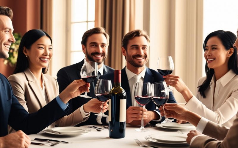 Reunión con vino